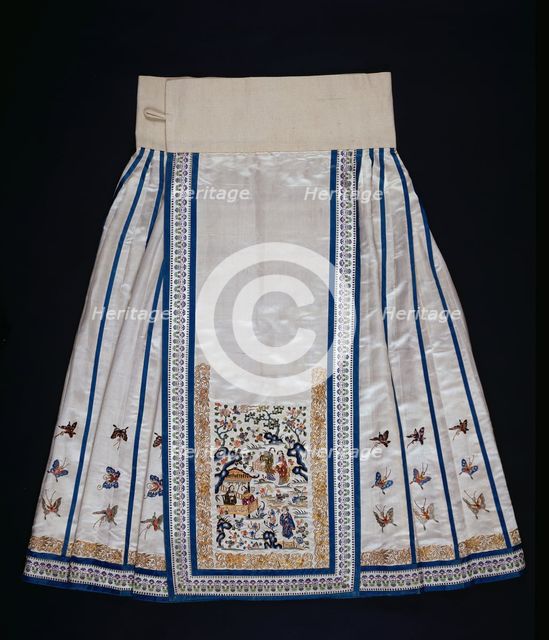 Woman's Qun (Semiformal Domestic Skirt), China, Qing dynasty (1644-1911), 1870/90. Creator: Unknown.