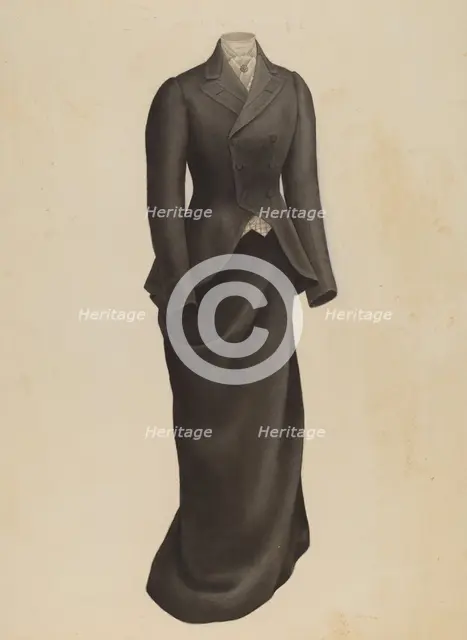 Woman's Riding Habit, 1935/1942. Creator: Henry De Wolfe.