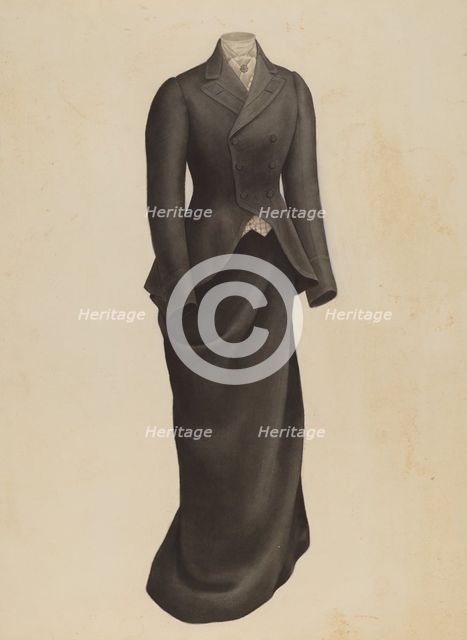 Woman's Riding Habit, 1935/1942. Creator: Henry De Wolfe.