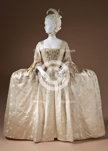 Woman’s robe à la française, England, c.1765. Creator: Unknown.
