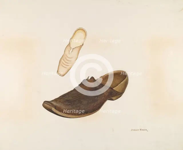 Woman's Sabot, c. 1937. Creator: Maxil Ballinger.