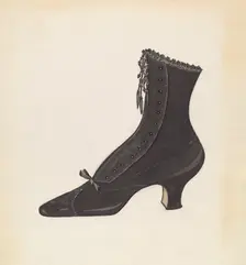 Woman's Shoe, 1935/1942. Creator: Margaret Concha