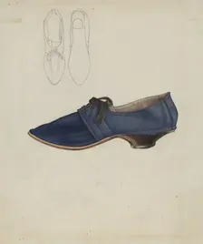 Woman's Shoe, 1935/1942. Creator: Joseph Goldberg