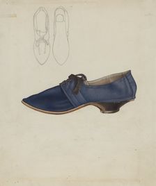 Woman's Shoe, 1935/1942. Creator: Joseph Goldberg