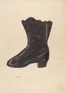 Woman's Shoe, 1937. Creator: John Cooke