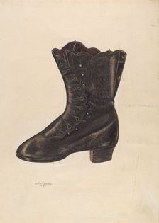 Woman's Shoe, 1937. Creator: John Cooke
