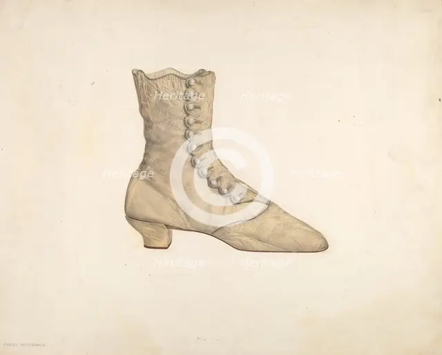 Woman's Shoe, c. 1940. Creator: Daniel Marshack.