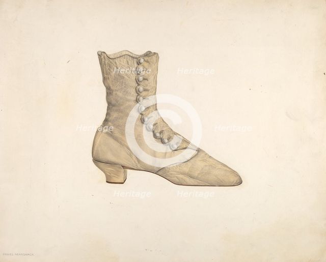 Woman's Shoe, c. 1940. Creator: Daniel Marshack.