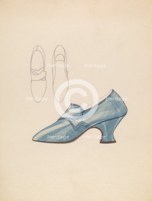 Woman's Shoe, c. 1936. Creator: Melita Hofmann.