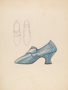 Woman's Shoe, c. 1936. Creator: Melita Hofmann