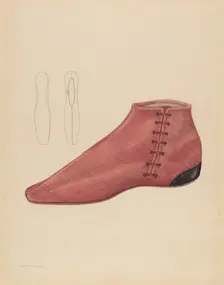 Woman's Shoe, c. 1936. Creator: Melita Hofmann