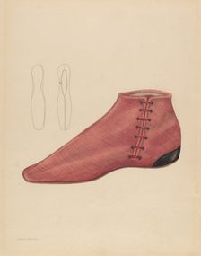 Woman's Shoe, c. 1936. Creator: Melita Hofmann