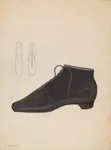 Woman's Shoe, c. 1936. Creator: Melita Hofmann