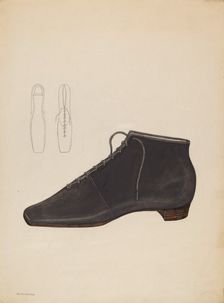Woman's Shoe, c. 1936. Creator: Melita Hofmann