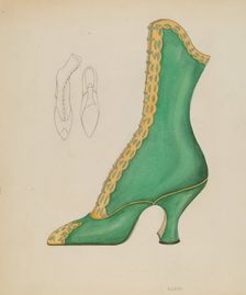 Woman's Shoe, c. 1936. Creator: Nancy Crimi
