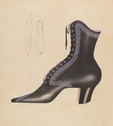 Woman's Shoe, c. 1936. Creator: Creighton Kay-Scott