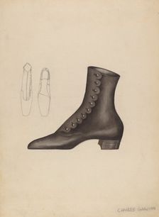 Woman's Shoe, c. 1937. Creator: Charles Garjian