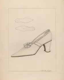 Woman's Shoe, c. 1937. Creator: Columbus Simpson