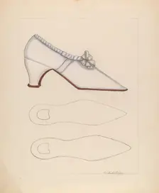 Woman's Shoe, c. 1937. Creator: Columbus Simpson