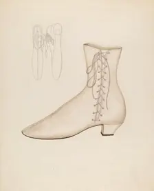 Woman's Shoe, c. 1937. Creator: Sylvia DeZon