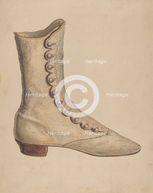 Woman's Shoe, c. 1938. Creator: Francis Law Durand.