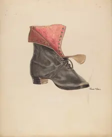 Woman's Shoe, c. 1938. Creator: John Hall