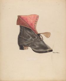 Woman's Shoe, c. 1938. Creator: John Hall
