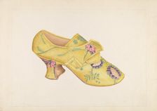Woman's Shoes, c. 1937. Creator: Stella Mosher