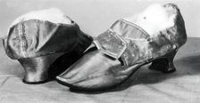 Woman's Shoes, England, 1770s. Creator: Unknown