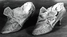 Woman's Shoes, England, c.1770s/80s. Creator: Unknown