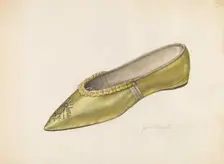 Woman's Slipper, 1935/1942. Creator: Jean Peszel
