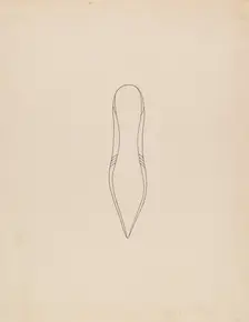 Woman's Slipper, 1935/1942. Creator: Unknown