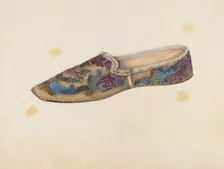Woman's Slipper, c. 1941. Creator: Virginia Berge