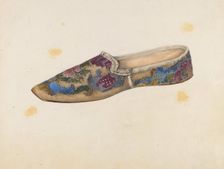 Woman's Slipper, c. 1941. Creator: Virginia Berge