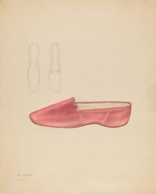 Woman's Slipper, c. 1936. Creator: Melita Hofmann