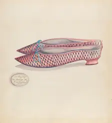 Woman's Slipper, c. 1936. Creator: Ella Josephine Sterling