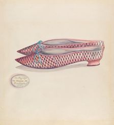 Woman's Slipper, c. 1936. Creator: Ella Josephine Sterling