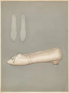 Woman's Slipper, c. 1937. Creator: Marie Mitchell
