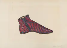 Woman's Slipper, c. 1938. Creator: Adele Brooks