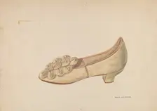 Woman's Slipper, c. 1938. Creator: Francis Law Durand