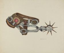 Woman's Spur, c. 1940. Creator: Ethel Dougan