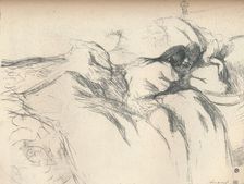 Woman Waking Up in Bed , 1896. Artist: Henri de Toulouse-Lautrec