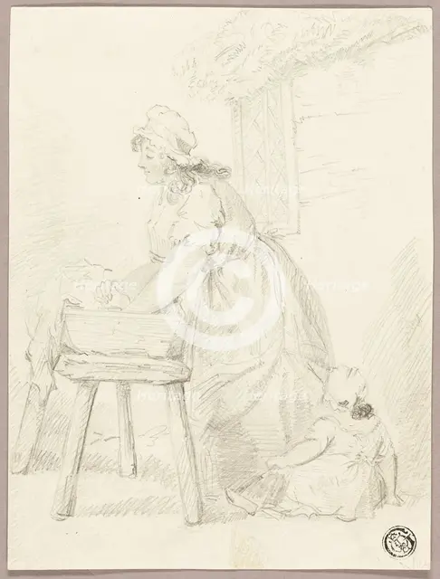 Woman Washing Clothes, n.d. Creator: George Morland.