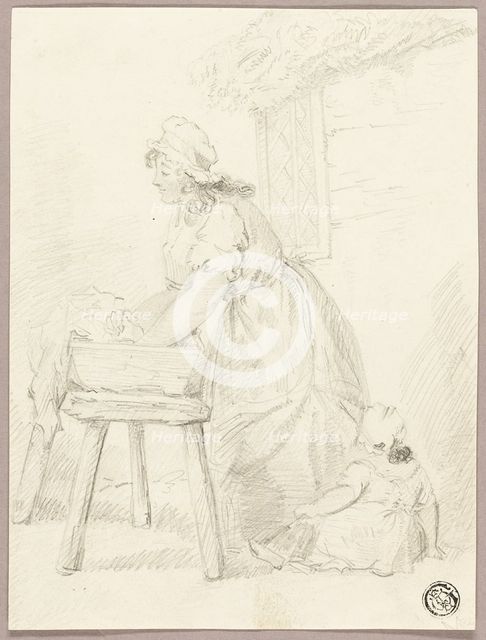 Woman Washing Clothes, n.d. Creator: George Morland.