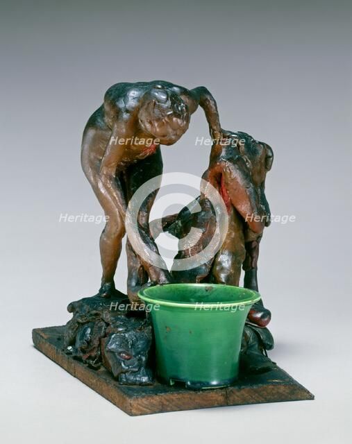 Woman Washing Her Left Leg, c. 1890s. Creator: Edgar Degas.