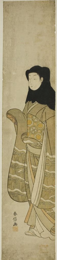 Woman Wearing Black Hood, c. 1766/67. Creator: Suzuki Harunobu