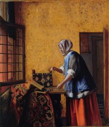 Woman Weighing Gold, ca 1662