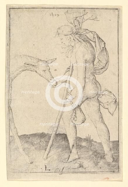 Woman with the Hind, 1509. Creator: Lucas van Leyden.