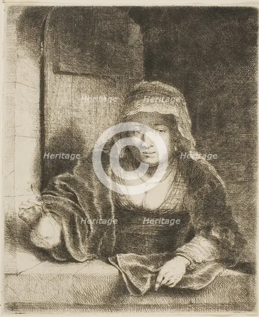 Woman with the Pear, 1651. Creator: Ferdinand Bol.