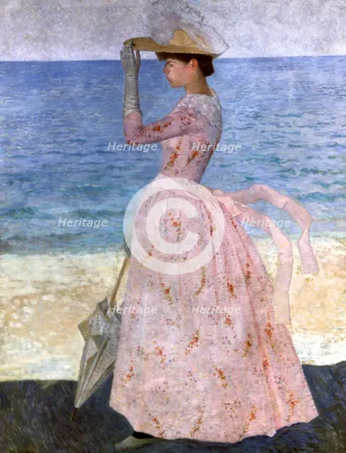 'Woman with the Umbrella', 1900. Artist: Aristide Maillol